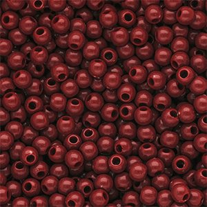 4 mm DQ Acrylperlen shiny Salsa red 18-1657 TCX