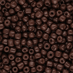 Glasperlen Rocailles 6/0 (4 mm) Dark brown