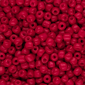 Glasperlen Rocailles 6/0 (4 mm) Red