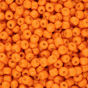 Glasperlen Rocailles 6/0 (4 mm) Orange