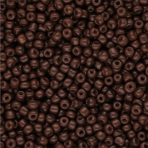 Glasperlen Rocailles 8/0 (3 mm) Dark brown