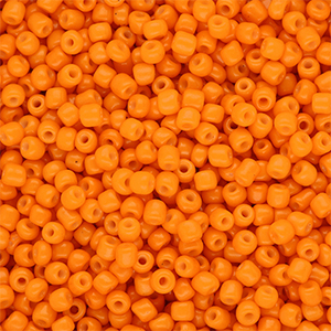 Glasperlen Rocailles 8/0 (3 mm) Orange