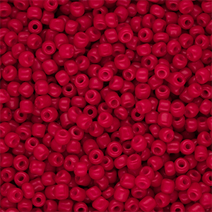 Glasperlen Rocailles 8/0 (3 mm) Red