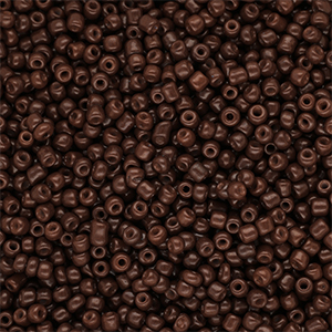 Glasperlen Rocailles 12/0 (2 mm) Dark brown