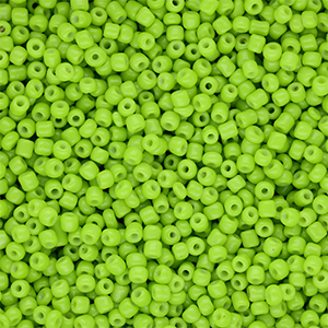Glasperlen Rocailles 12/0 (2 mm) Lime green