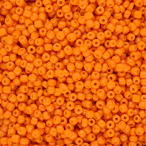Glasperlen Rocailles 12/0 (2 mm) Orange