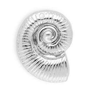 Acryl Anh&auml;nger Muschel Silver