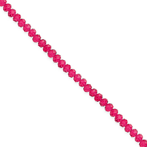 Top Glas Facett Perlen 3x2&nbsp;mm Rondellen Cherry pink