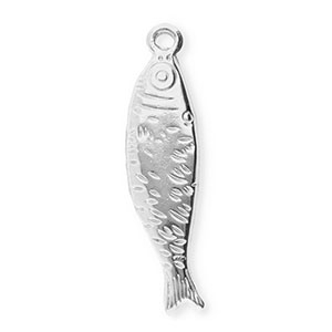 Stainless Steel - Rostfrei Stahl Anh&auml;nger Fisch Silver