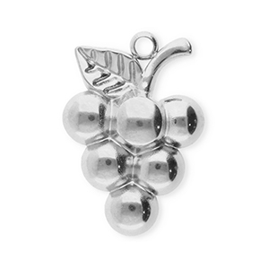 Stainless Steel - Rostfrei Stahl Anh&auml;nger Trauben Silver