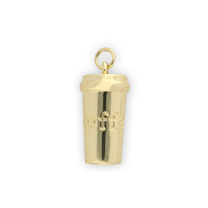 Brass TQ Metall Anh&auml;nger Becher Gold