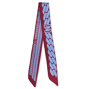 Bandana Schal mit Kettenglieder Berry wine red-lavender purple