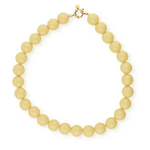 BY31&reg; 16 mm Acrylperlen Kette shiny Pastel yellow 11-0616 TPG-gold