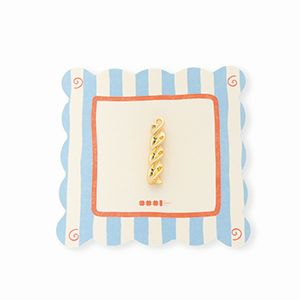 BY31&reg; Eco-brass (nachaltiges Messing) Anh&auml;nger Fusilli-Nudel Gold