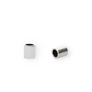 Metall Endkappen DQ (&Oslash;2,5mm) Antik silber Antik silber (Nickelfrei)
