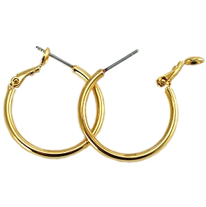 Metall Zubeh&ouml;r DQ Creolen 20mm Gold
