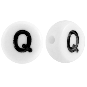 Acryl Buchstaben Q Weiss