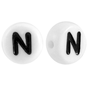 Acryl Buchstaben N Weiss
