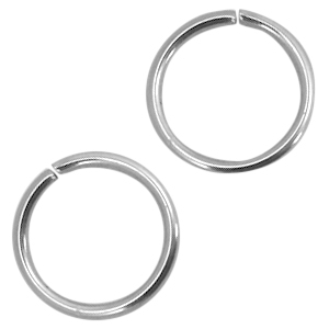 Stainless Steel - Rostfreiem Stahl Schmuckzubeh&ouml;r Bindering rostfreier Stahl 4mm Silber