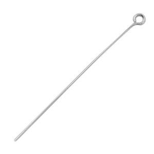 Stainless Steel Schmuckzubeh&ouml;r Kettelstifte 50mm aus rostfreiem Stahl Silber