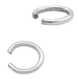 Metall Zubeh&ouml;r TQ Bindering Oval Antique silber