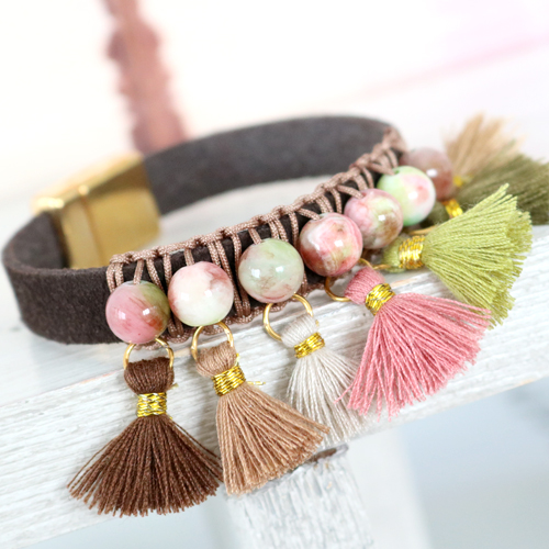 Boho Look Schmuck mit trendy Farben und die neuen Herbstkollektion Quaste Ibiza Style