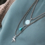 Ketten und Armb&auml;nder aus gef&auml;rbtem Ballchain, Stainless Steel (RVS) Jasseron und Metall