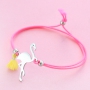 Armb&auml;nder in grellen Farben mit sch&ouml;nen Sommer Anh&auml;ngern aus RVS