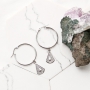 Ohrringe und Kette mit Stainless Steel Zubeh&ouml;r und den sch&ouml;nsten Anh&auml;ngern