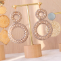 EASY Ohrringe in Soutache Stil mit gewebten Anh&auml;ngern und DQ Metall
