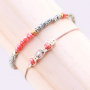 Fr&ouml;hliche Armb&auml;nder und Ohrringe f&uuml;r den Sommer mit Facett Perlen