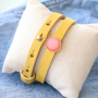 Inspiration mit neuen Cuoio-Armb&auml;ndern, Polaris Elements Cabochons und Perlen