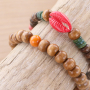 Armb&auml;nder mit einem Strandthema aus Holzperlen 