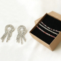 Funkelnde Armb&auml;nder und Ohrringe mit Strass Kette!