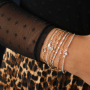 Dies ist der Trend von AW "19 /" 20! Ohrringe, Armb&auml;nder und Ketten mit Kristallglas und Jasseron