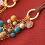 Mach schon! Machen Sie mit Glasperlen Bohemian Halsketten und Ohrringe