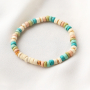 Machen Sie Schmuck aus Kokos Disc Perlen wie folgt: