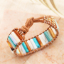 Sommerschmuck mit Tube Muschel Perlen