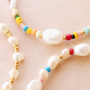 Sommerschmuck mit S&uuml;sswasserperlen Nuggets