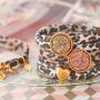 Entwerfen Sie sch&ouml;ne Armb&auml;nder und Haargummis mit gestepptem Elastikband Leopard: