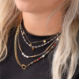 Herstellung von Ketten mit Glasperlen, Rocailles und Stainless Steel Perlen und Anh&auml;ngern: