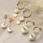 Werden Sie kreativ mit den Muschel Pearl Shine Anh&auml;ngern, Perlen und Zwischenst&uuml;cken kombiniert mit den Zirkonia Brass Elements 