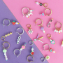 Gestalten Sie modische Schmuckst&uuml;cke mit Acrylperlen und Regenbogen-Nietstiften aus Metall in Designerqualit&auml;t 