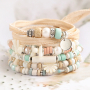 Herstellung von sommerlichen Armb&auml;ndern und Halsketten mit einer Vielzahl von DQ Griechischen -Keramikperlen