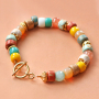 Trendschmuck mit goldgesprenkelten griechischen Keramikperlen in Designerqualit&auml;t entwerfen