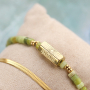 Armb&auml;nder mit trendigen Naturstein-Discperlen  