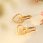 Elegante TQ-Messing-Ohrringe entwerfen