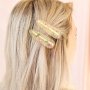 Armreifen mit Trockenblumen und passende Haarspangen