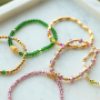 Armb&auml;nder designen und pr&auml;sentieren: Ideen mit facettierten Perlen