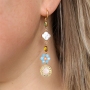 So wird aus ovalen Glasperlen mit goldfarbenem Rand schicker Schmuck 